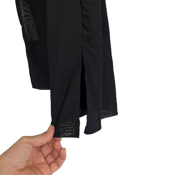 TOMMY BAHAMA Popover Swimwear Coverup Tunic Mini Dress Tassels Black S - Picture 7 of 9